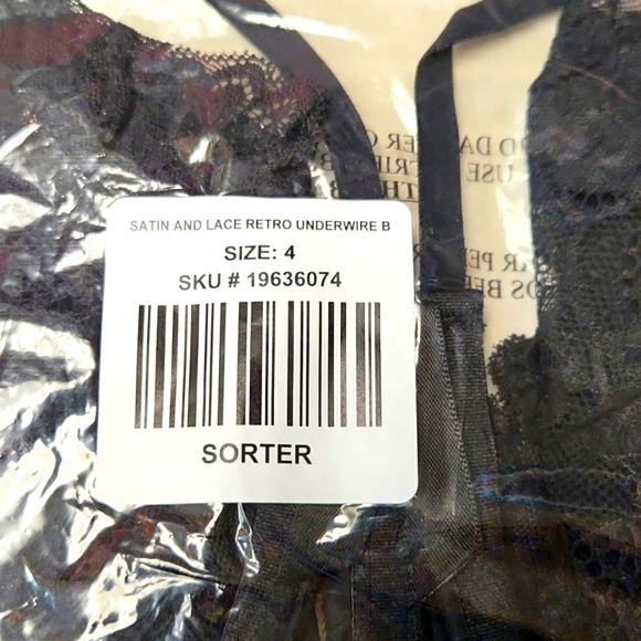 ❤️NWT VINTAGE TORRID BRA SATIN LACE RETRO STRAPPY UNDERWIRE BRALETTE ADJUSTABLE - Picture 6 of 11